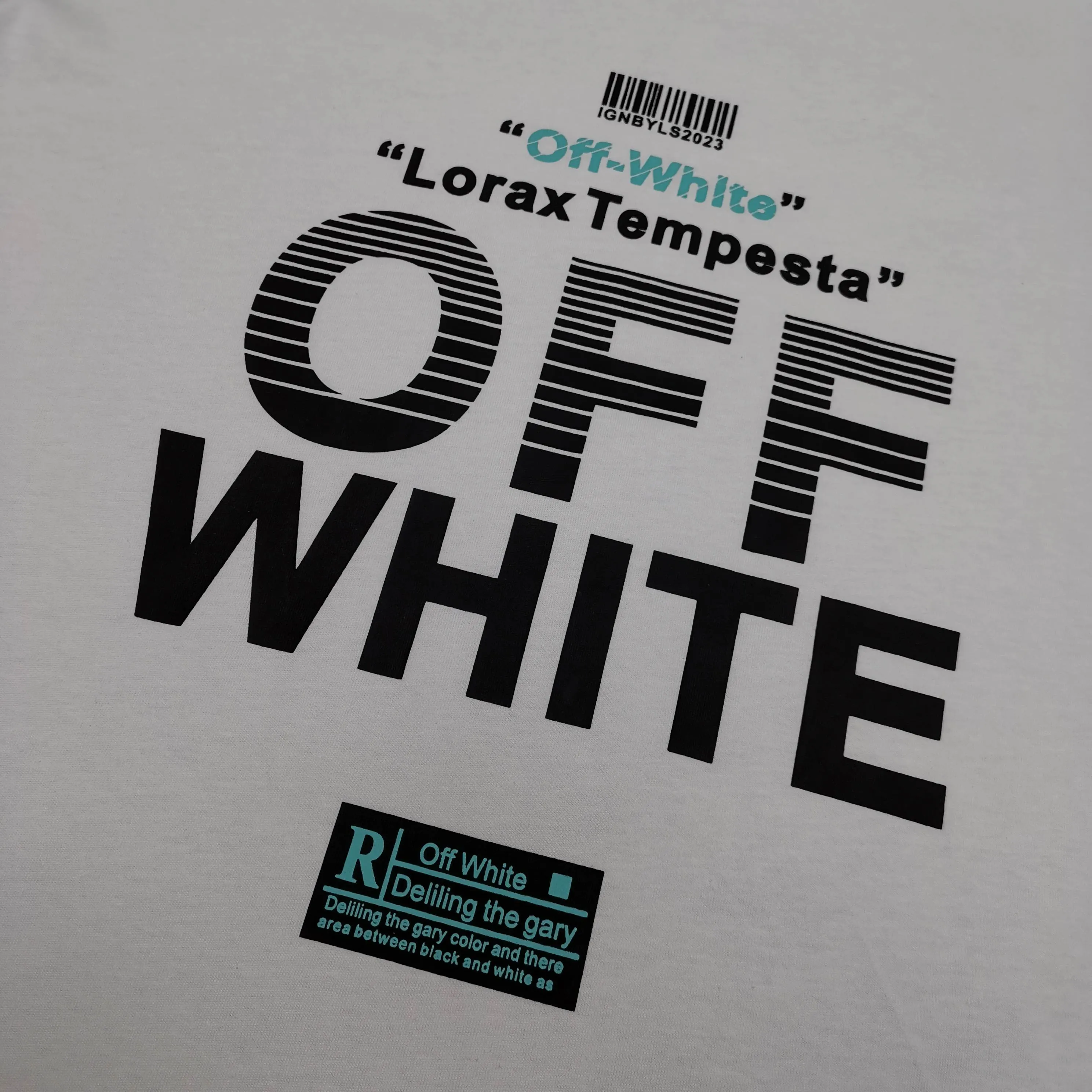 off white new loose version short-sleeved T-shirt Size: S M L XL Color: Black White Green P240